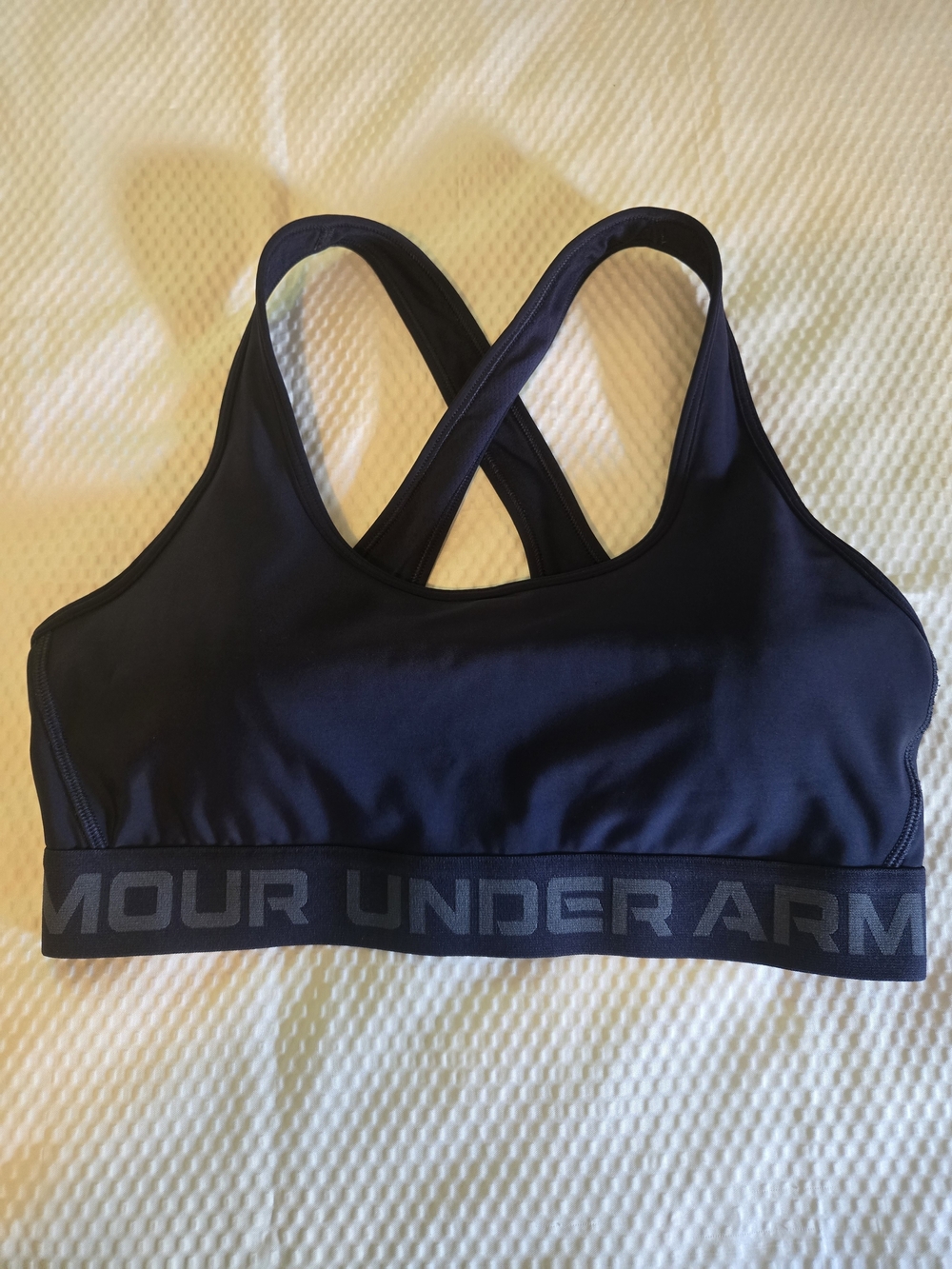 Under Armour Navy Crossback Sports Bra Size L